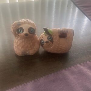 Ceramic Sloth Salt and Pepper Shakers